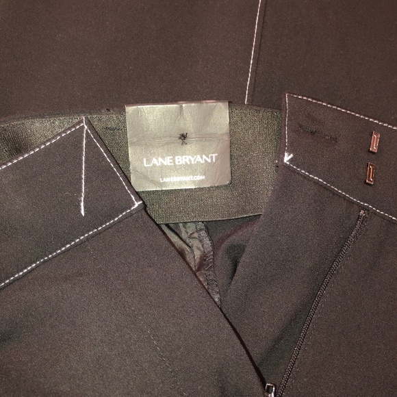 🎉HP🎉 LANE BRYANT LENA Belted Flat Front Tailor Stretch Trouser Pants 16R NWT! - Picture 11 of 16